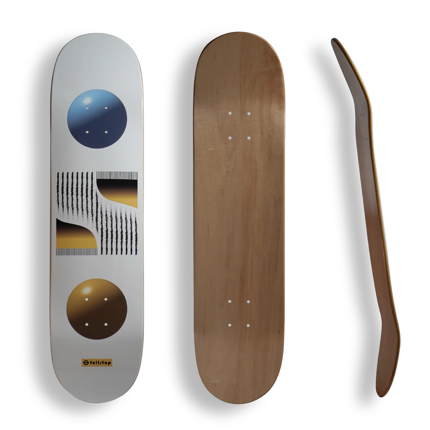 shiny ballz skateboard deck fullstopbrand