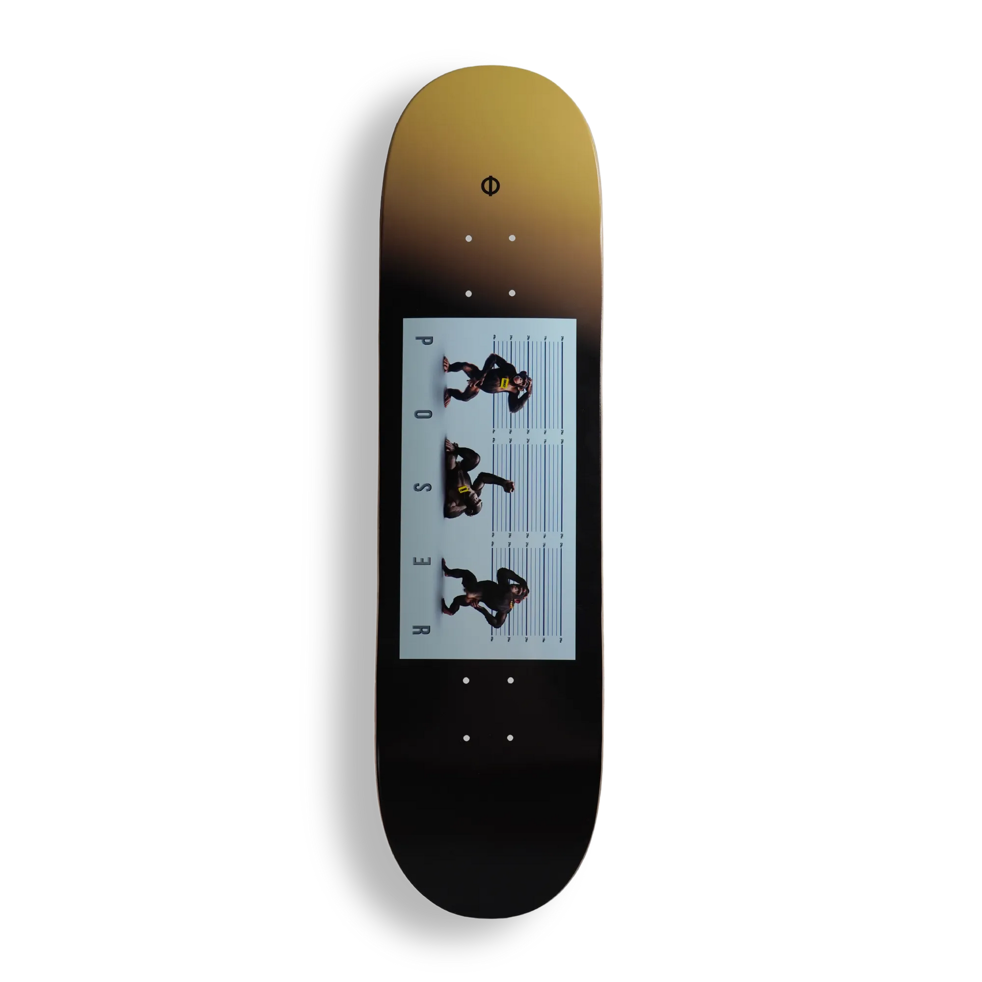 the poser fullstop brand skateboard deck